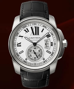 Fake Calibre De Cartier watch W7100037 on sale